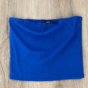 Blue sleeveless top